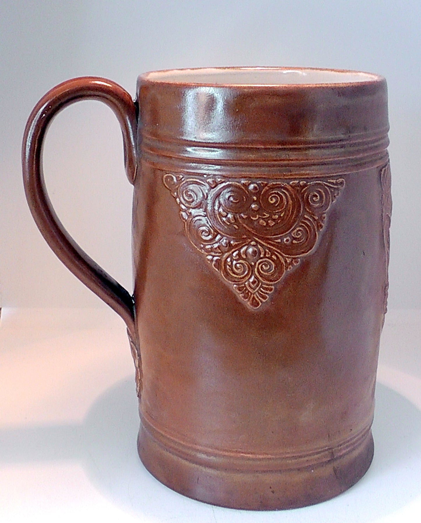 Rare Very Large Doulton Stoneware Bacchus Jug by Florrie Jones