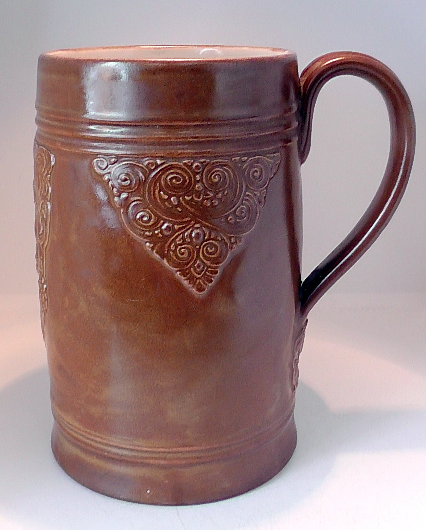 Rare Very Large Doulton Stoneware Bacchus Jug by Florrie Jones