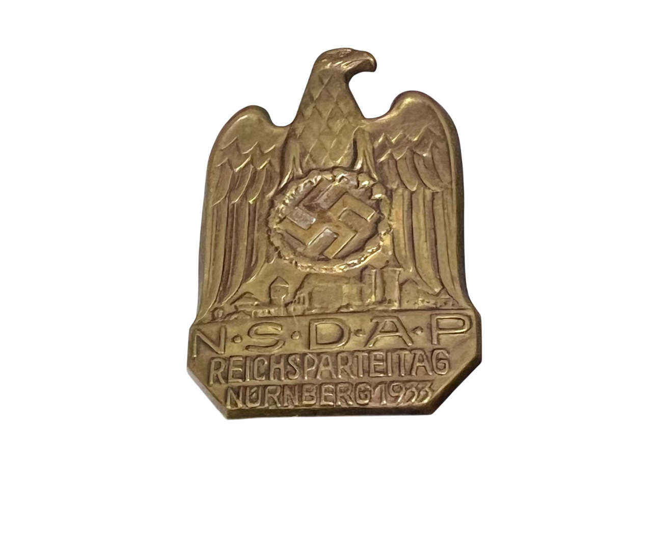 N.S.D.A.P Reichsparteitag Nürnberg 1933 Commemorative Badge