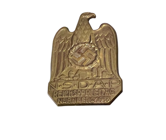 N.S.D.A.P Reichsparteitag Nürnberg 1933 Commemorative Badge