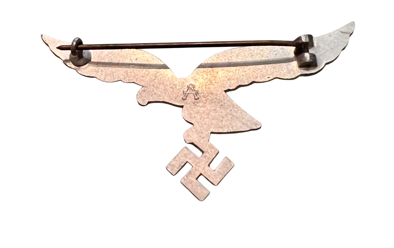 Original WW2 German Luftwaffe Officers Metal Breast Badge