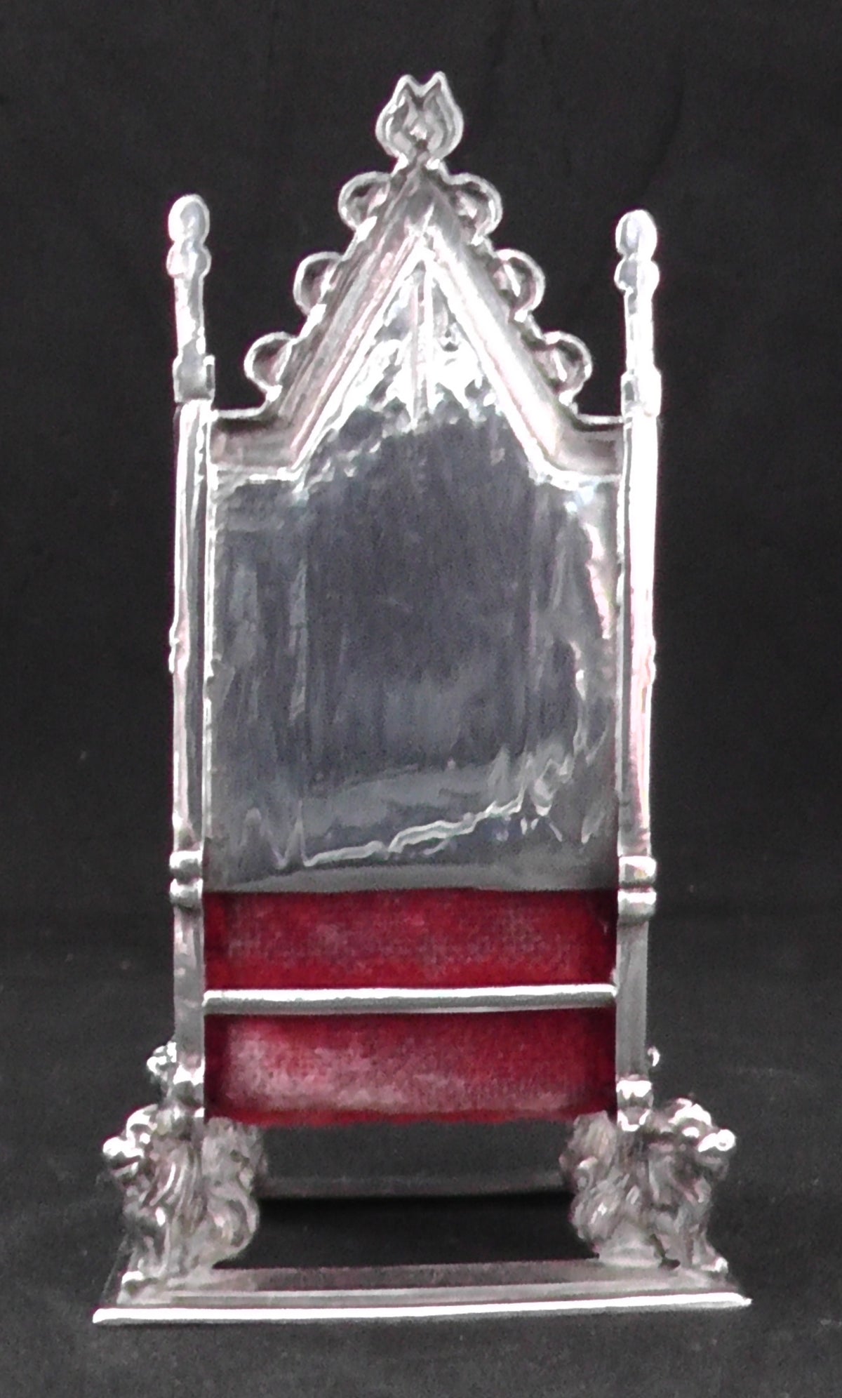 Antique Solid Silver Coronation Throne Pin Cushion Dates 1910