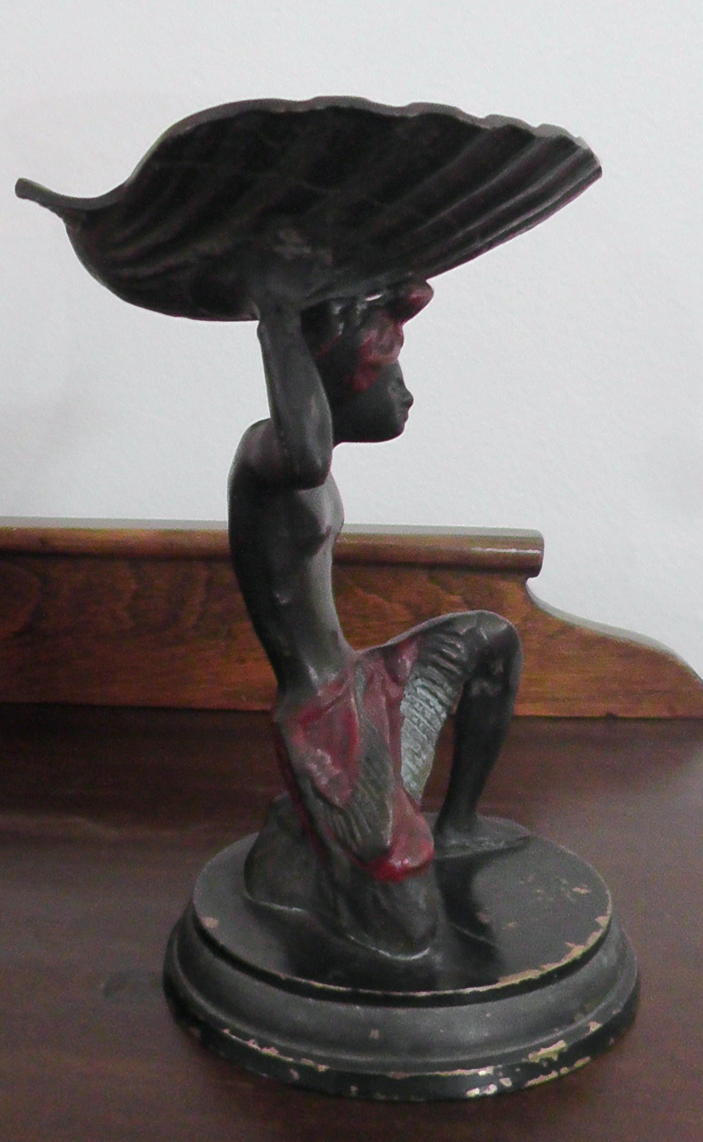Cold Painted Bronze Blackamore Vide Puche/Trinket Dish
