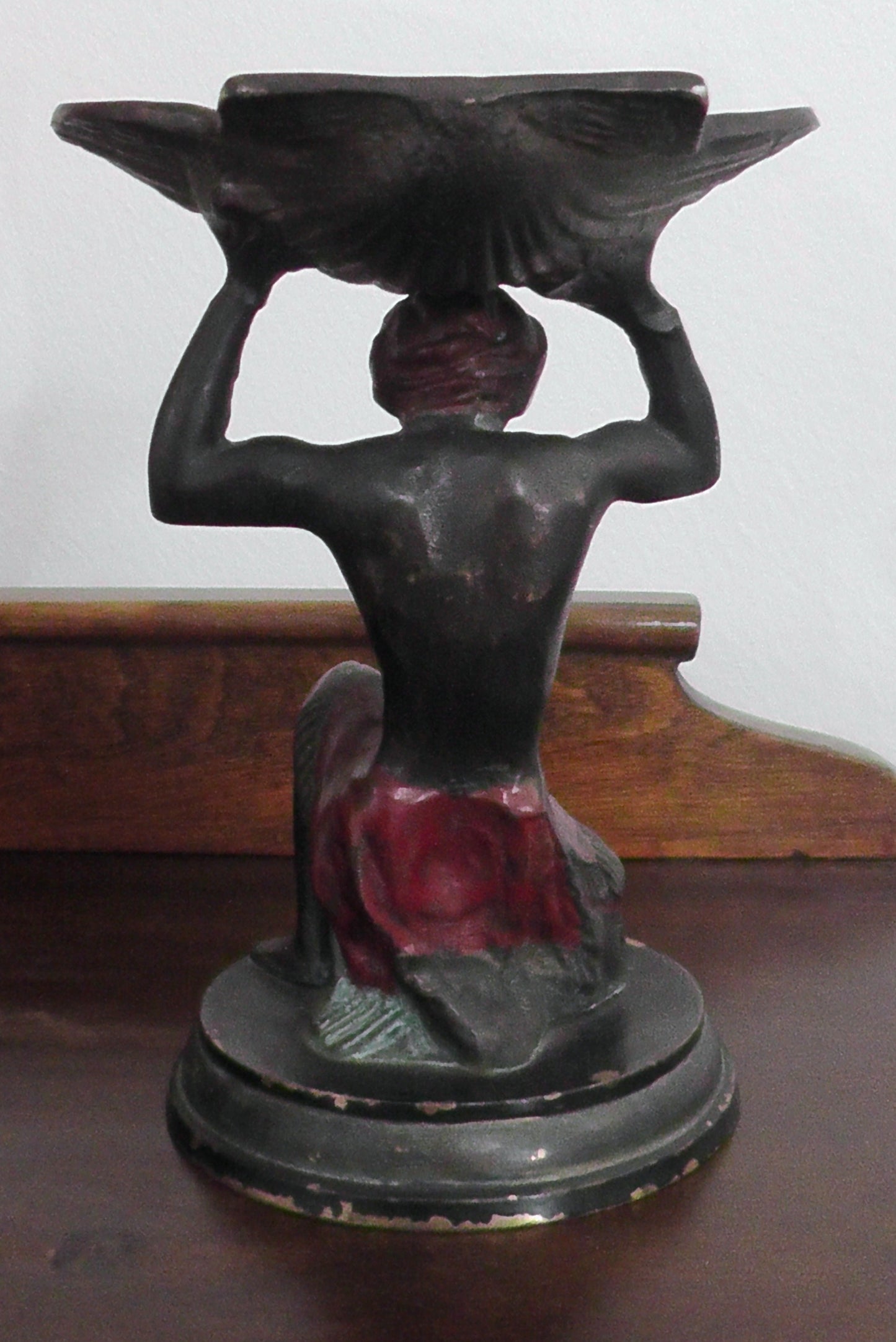 Cold Painted Bronze Blackamore Vide Puche/Trinket Dish