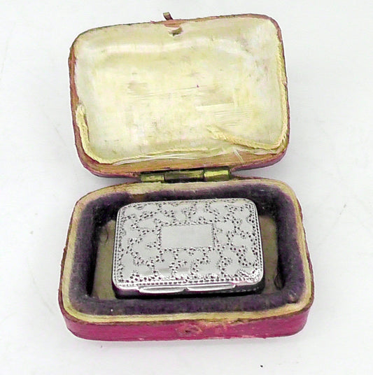 Solid Silver George IV Vinaigrette Dates 1829