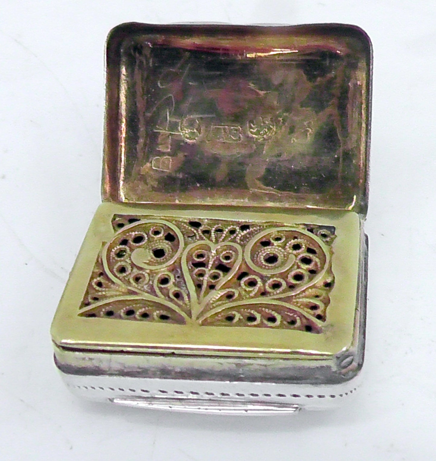 Solid Silver George IV Vinaigrette Dates 1829