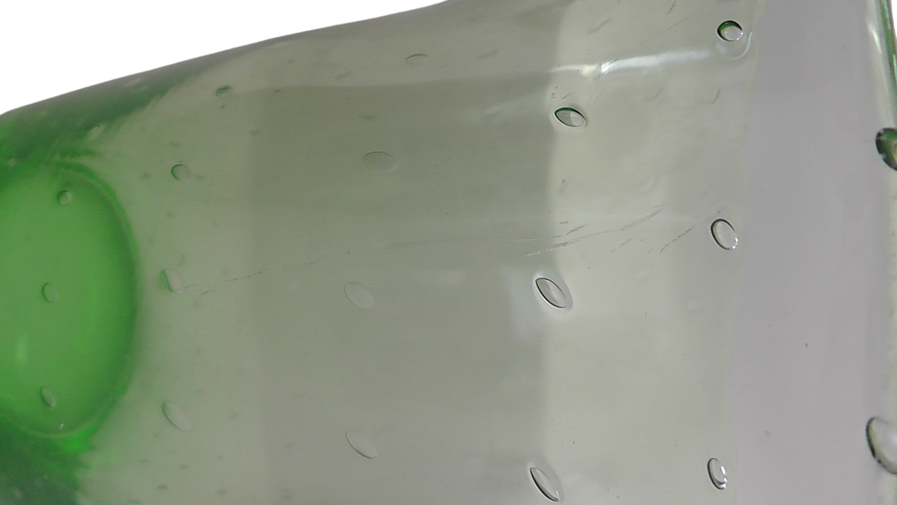 Thomas Webb Large Spring Green Controlled Bubble Vase Circa 1930's