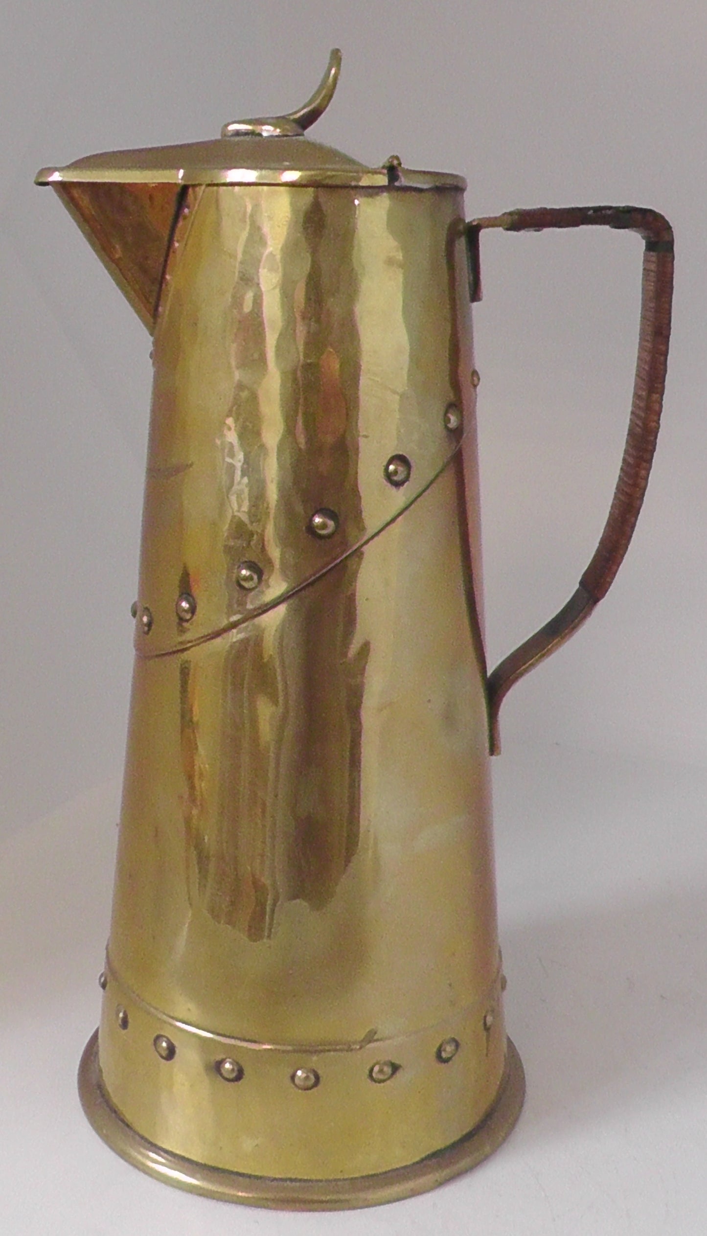 WMF Art Nouveau/Sessesionist Brass Pitcher