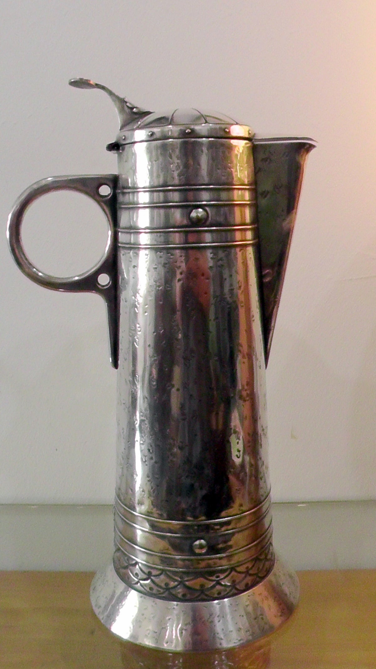 WMF Large Art Nouveau Claret/Wine Jug - Heraldic Design