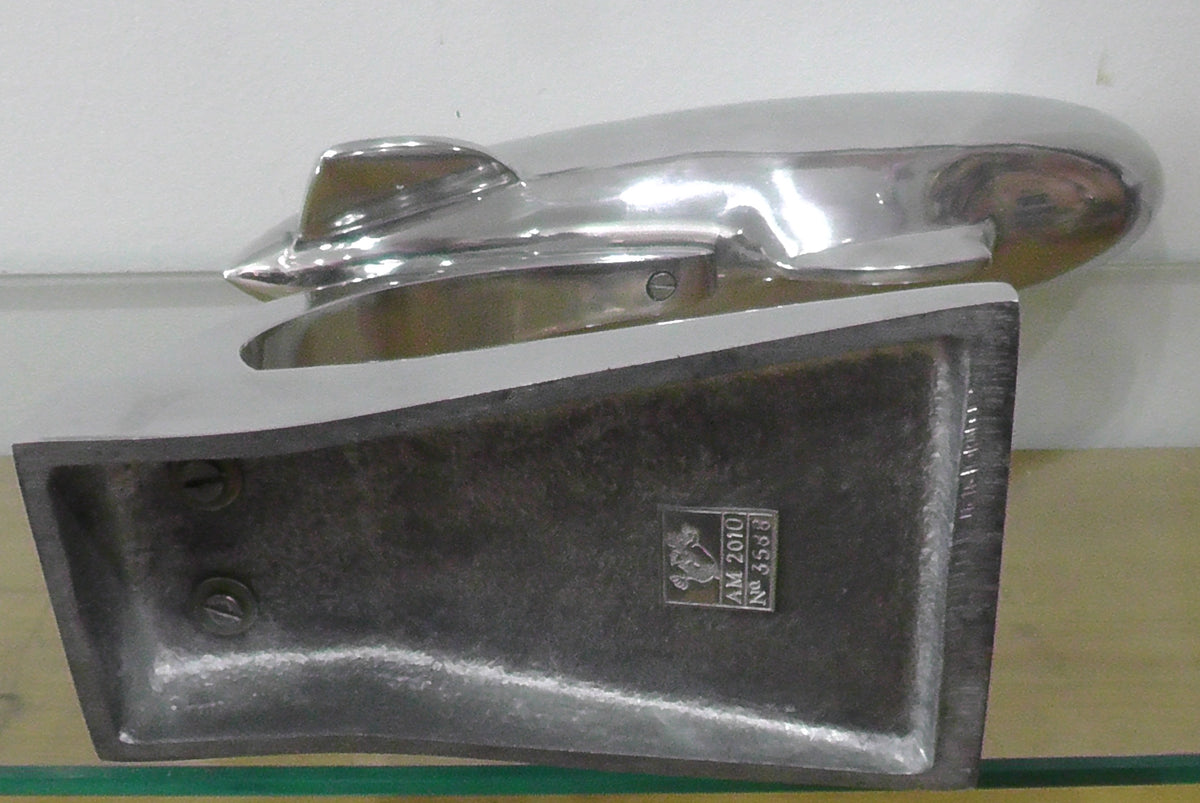 Large Vintage Chrome/Aluminium? Zeppelin Desk Figure
